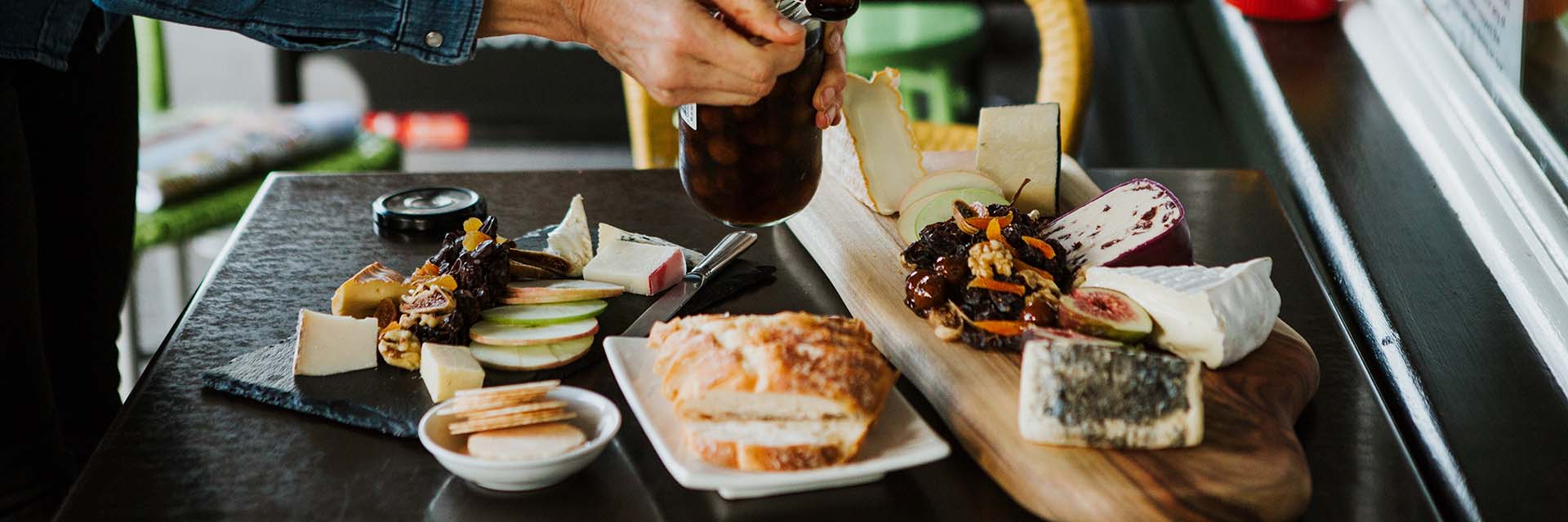 food on the table at our Maleny cafe